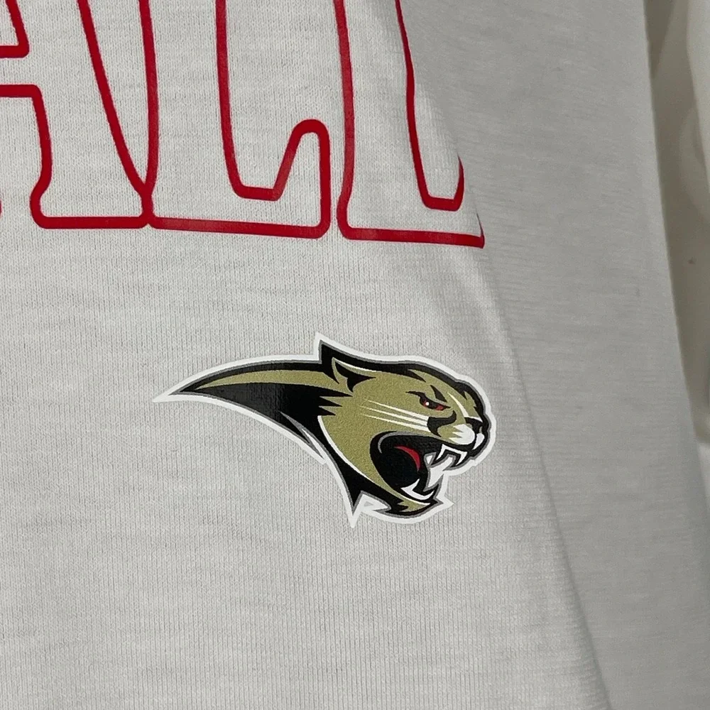 Cardinal Mooney Cougars Football T-shirt Women Medium White Nike Dri Fit Relaxed